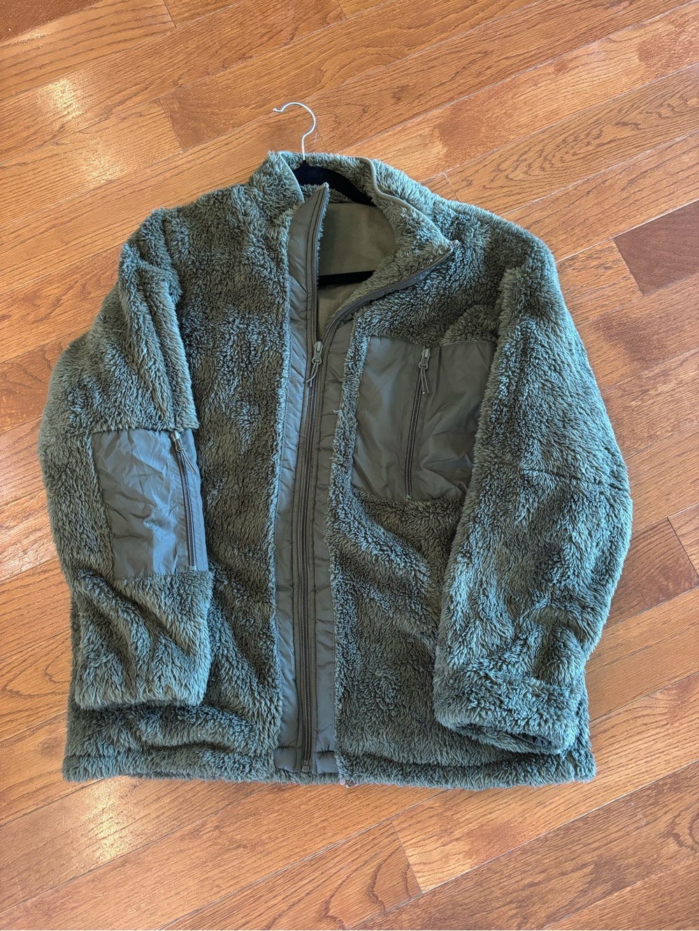 Men's Olive Green Fleece Jacket